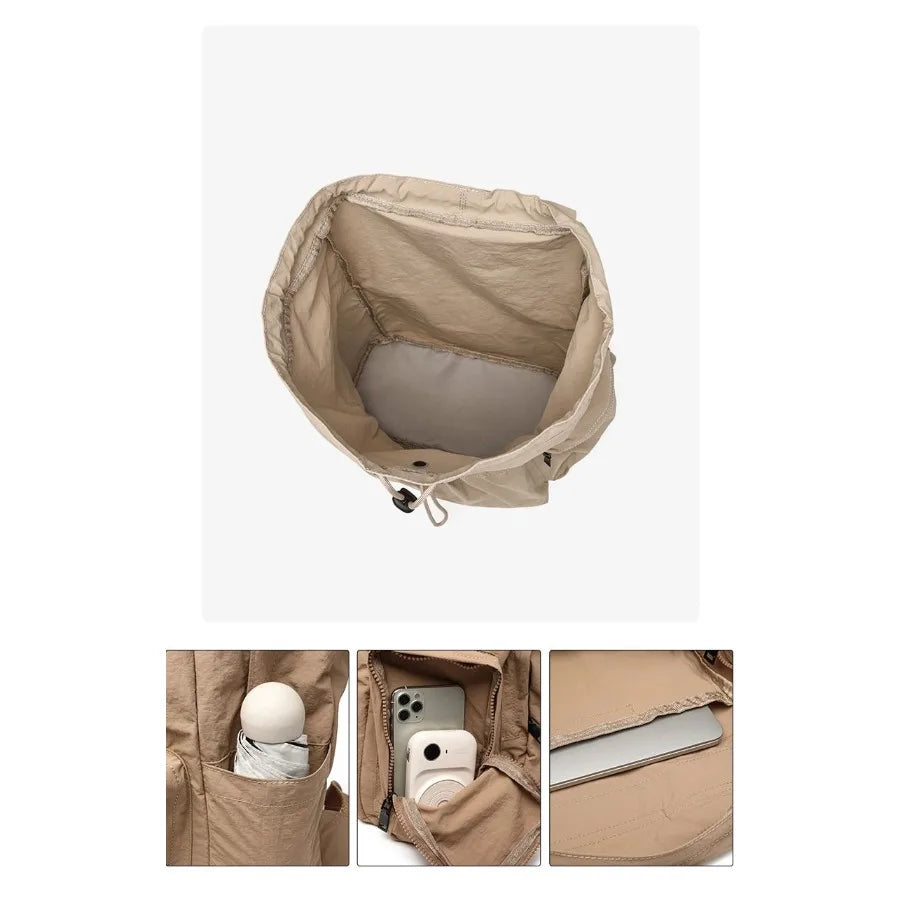 New Korean niche largecapacity lightweight nylon cloth shoulder bag girls casual travel commuting college students backpacks