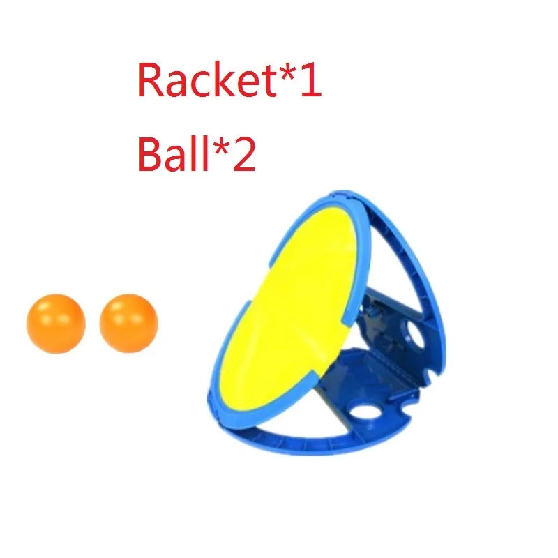 Outdoor Games Parent-Child Throwing and Catching Ball Sports Fitness Hand Grasping The Ball Racket for Adult Children Toys Gifts