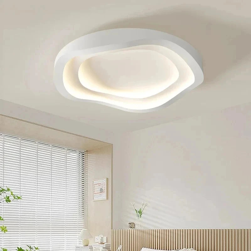 Modern LED Ceiling Light Bedroom Study Ceiling Lamp Minimalist Creativity Round White Art Design Home Decor Lighting Fixture