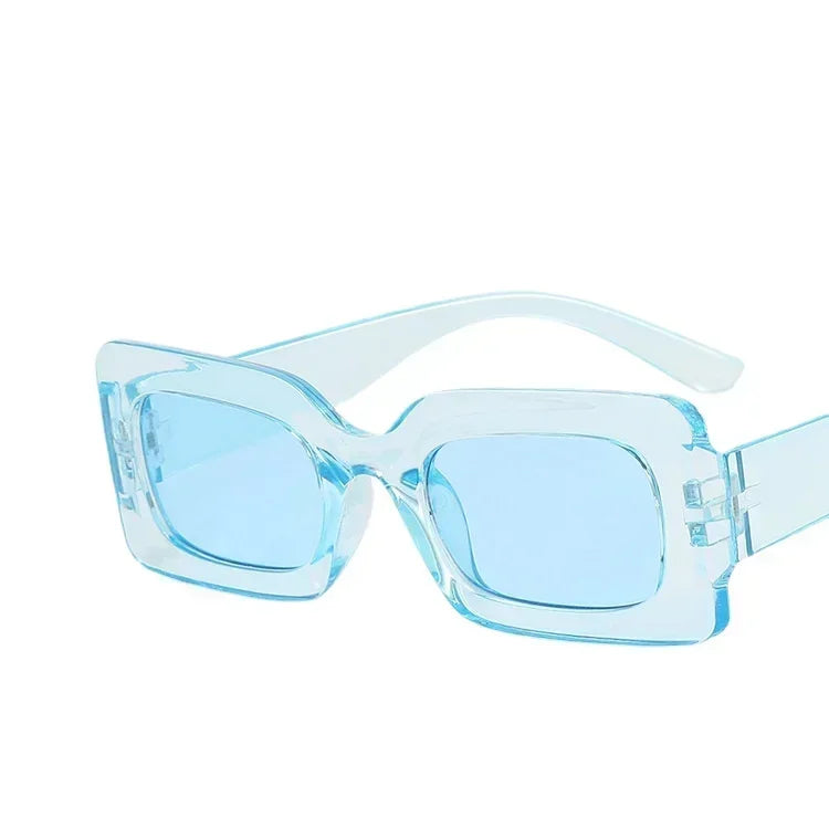 Women's Sunglasses 2025 Fashion Vintage Rectangle Frame Purple Pink Square Glasses Girls Sun Glasses Ladies Eyewear UV400