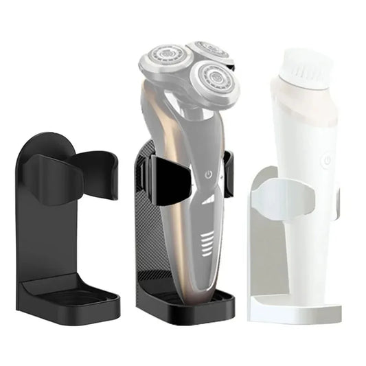Bathroom Shaver Rack Wall Mounted Shaving Razor Holder Electric Toothbrush Holder Space Saving Traceless Toothbrush Organizer