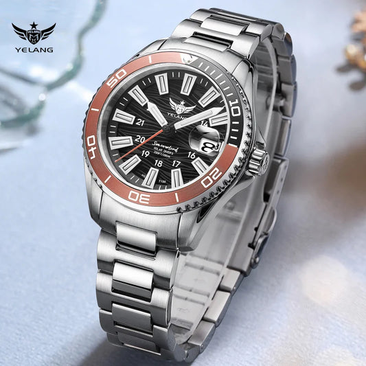 Yelang V1214 woman watch Japan VS43 Eco-Drive Solar watch 36mm Women Fashion Sapphire swiss luminous 100M Waterproof Watch