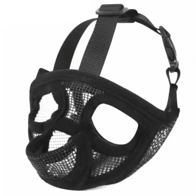 Pet dog mask, bulldog mask, short mouth dog anti-biting, anti-eating,anti-barking,adjustable,breathable,universal pet supplies