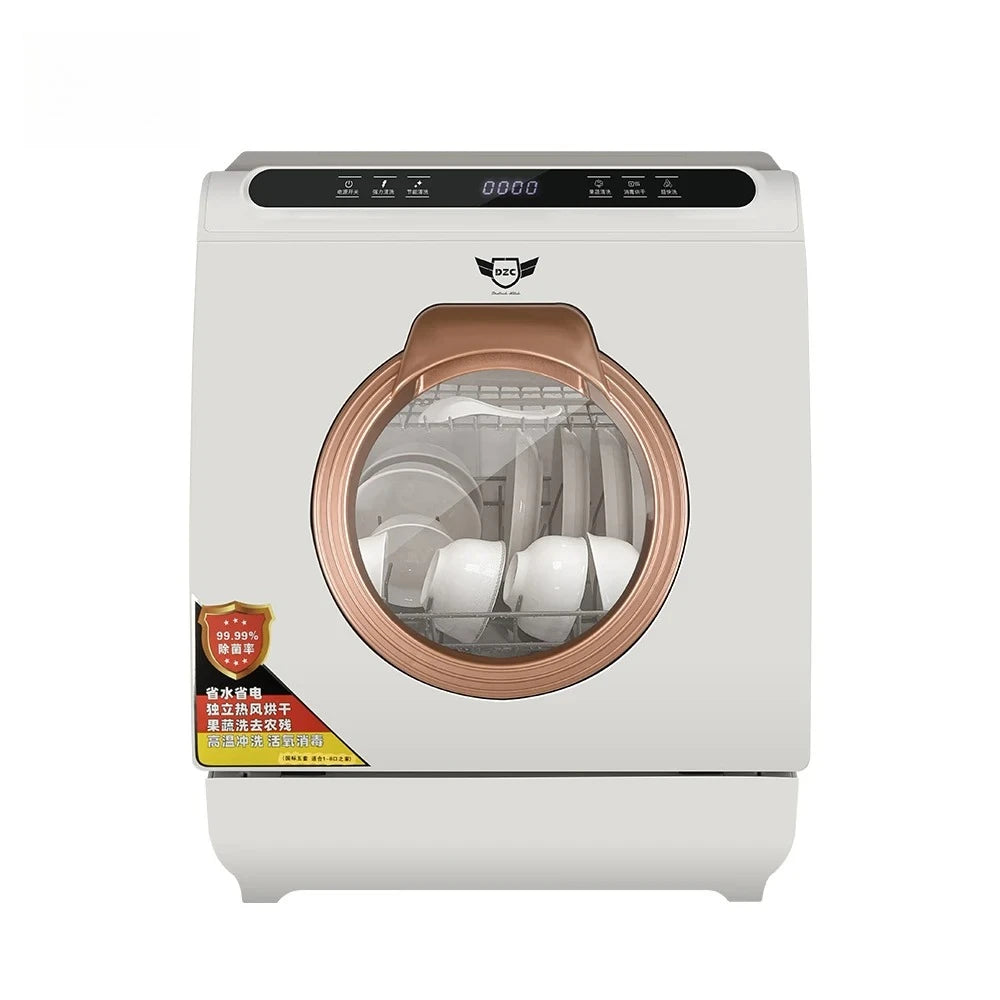 Mini Dishwasher, Portable Countertop Dishwasher, Compact Automatic Dishwasher for Home Kitchen Commercial Use, Q8-Max Model