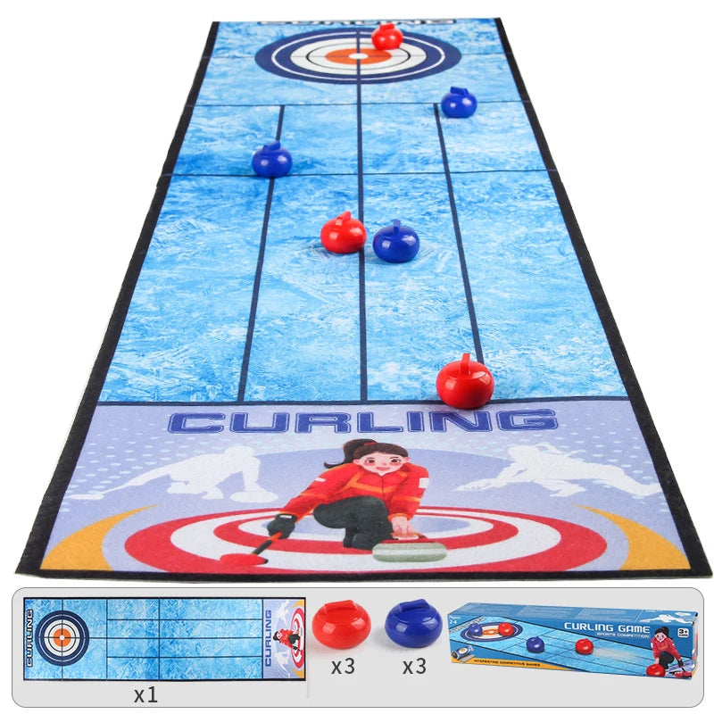 Children Interactive Social Board Games Curling Soccer Bowling Table Games Mat Family Friend Party Fun Indoor Sport Toys for Kid
