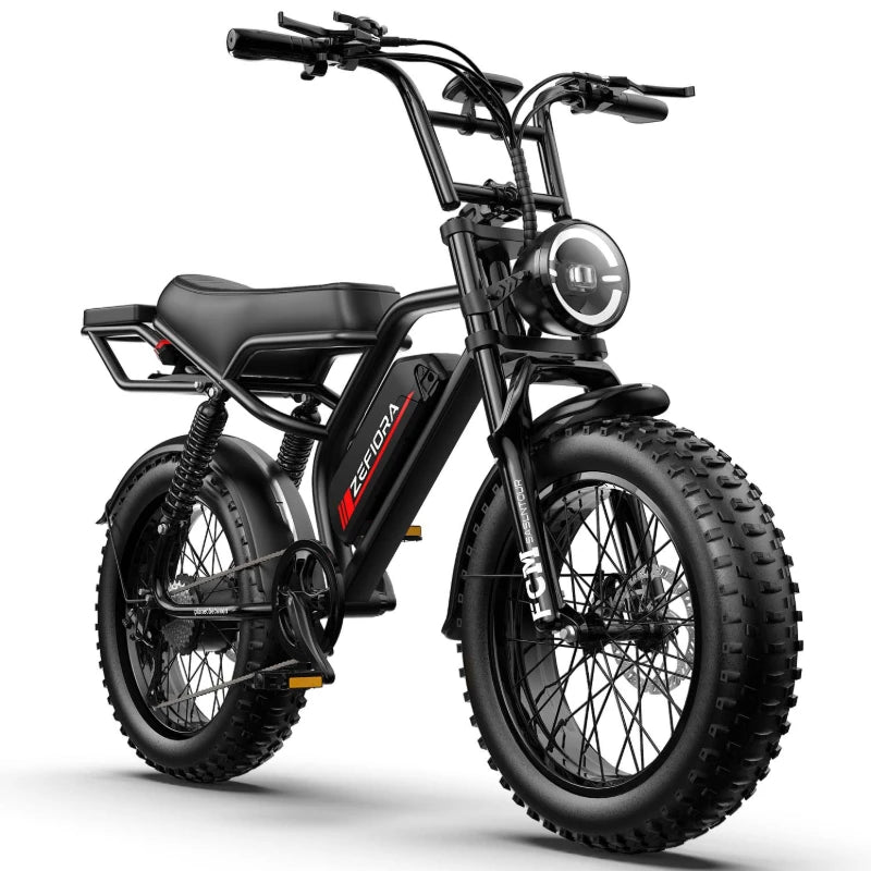 ZEFIORA V12 snow electric bike 20 inch 800W Peak Motor 25MPH 30 Miles 48V Free Local Shipping Certified Ul2849 Factory Original