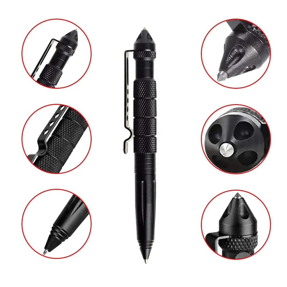 Tactical Pen Writing Smooth Emergency Broken Windows Self Defense EDC Multi-Function Pen