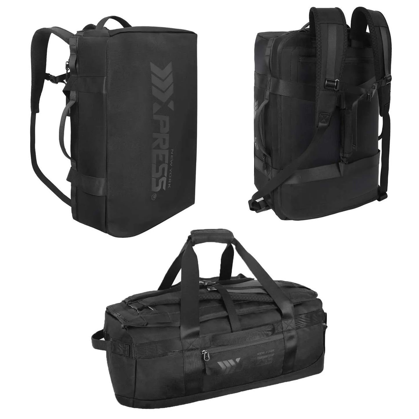 2in1 Travel Backpack Duffle Convertible Duffel Bag with Backpack Straps 40L Large Capacity Luggage Backpack Trip Sport Training