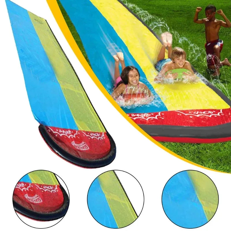 Outdoor Courtyard Lawn Inflatable Toys Water Slide Summer Garden Water Toy Family Friend Interactive Sprinkle Water Sliders Gift