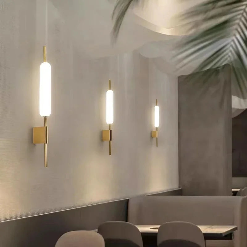 Modern LED Wall Light Bedroom Living Room Background Wall Sconce Bedside Bathroom Staircase Decor Lamp Indoor Lighting Luminaire