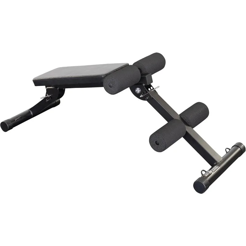 Body-Solid Best Fitness Ab Board (BFAB10B), 6-Pack Abs Machine Exercise Equipments for Strength Training Home Gym Workouts Bench