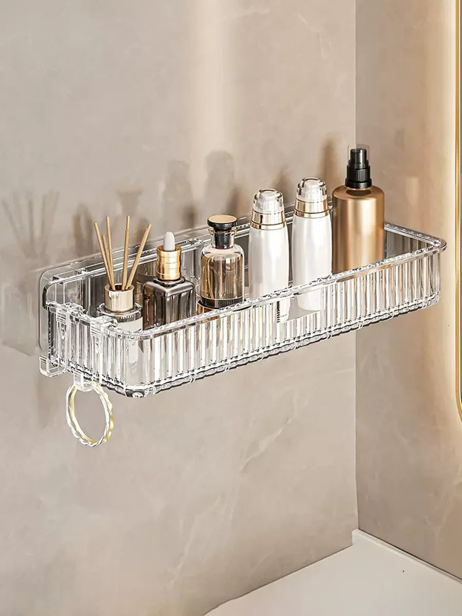 Bathroom and Toilet Storage Rack Non Perforated Toilet Washstand Wall Mounted Cosmetics Storage Rack