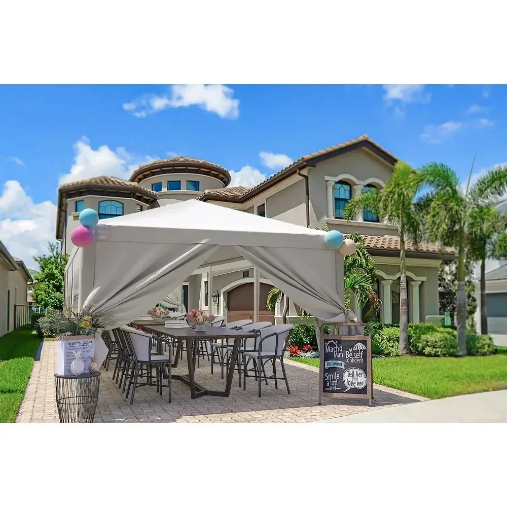 10'x 30'Party Tent Outdoor Gazebo Wedding Party Tent Patio Shelter Pavilion w/Removable Sidewalls Carport Cater BBQ Events Tents