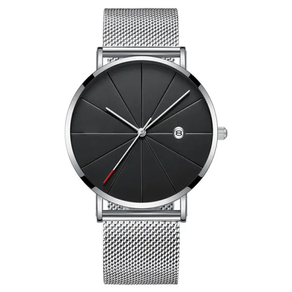 Men Watch Luxury Set Fashion Business Brown Quartz Wrist Watches for Men Gift Set Creative Waterproof Quartz Classic Watch