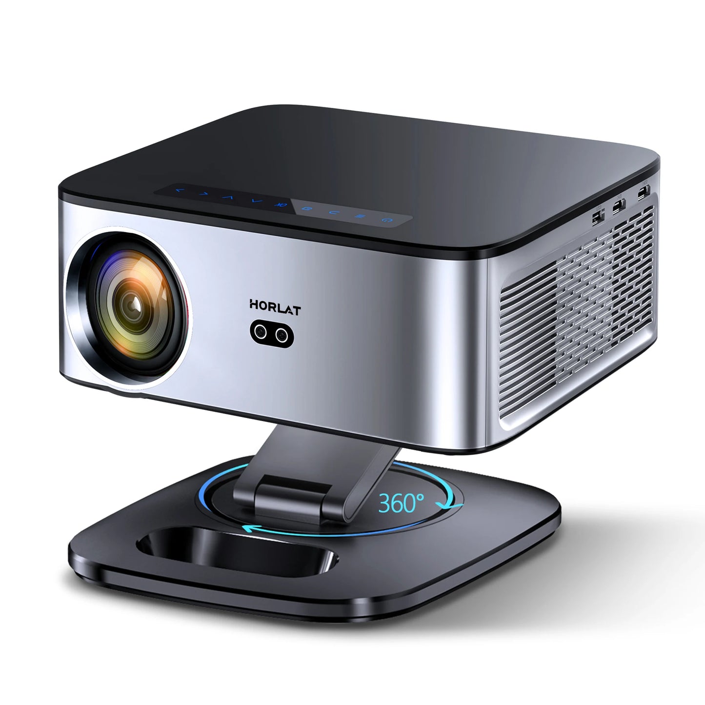 Horlat 2025 4K UHD Projector 35000 Lumens Android WiFi 6 BT5.2 64G Native1080P Full HD Home Theater Movie Projector for Netflix