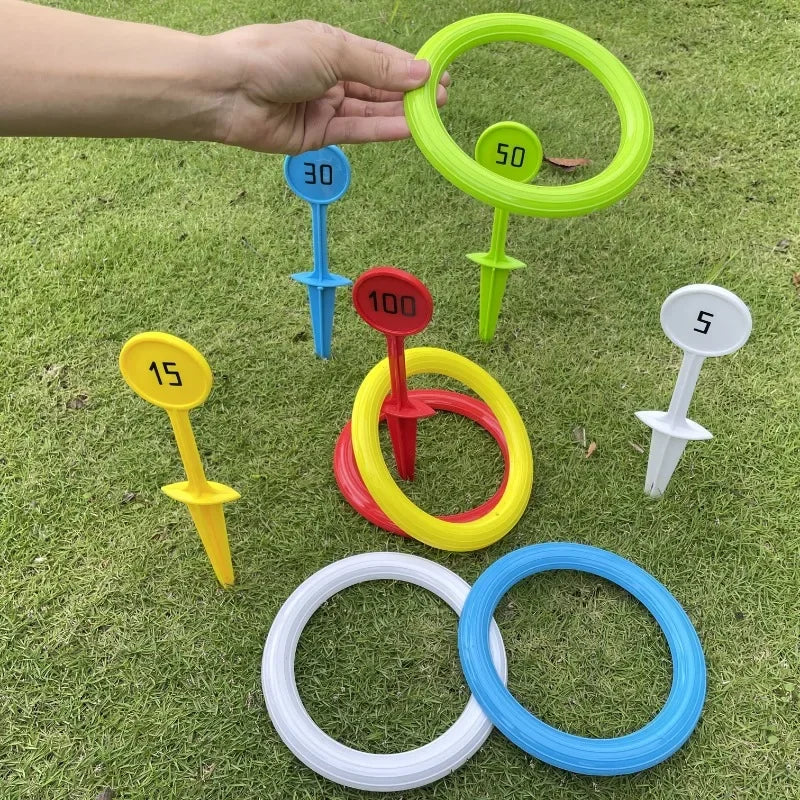 Outdoor Toss Ring -Durable PVC Throwing Games Beach Lawn Giant Floating Rings Team-Building Activity Gear Adults/Kids