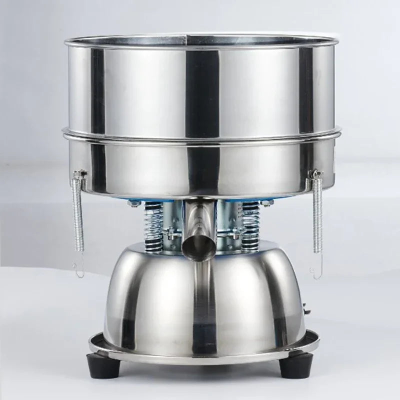 Hot Sale 110V/220V Sieve Powder Machine Stainless Steel Small Vibrating Sieve Wood Flour Flour Separation Vibrating Sieve Machin