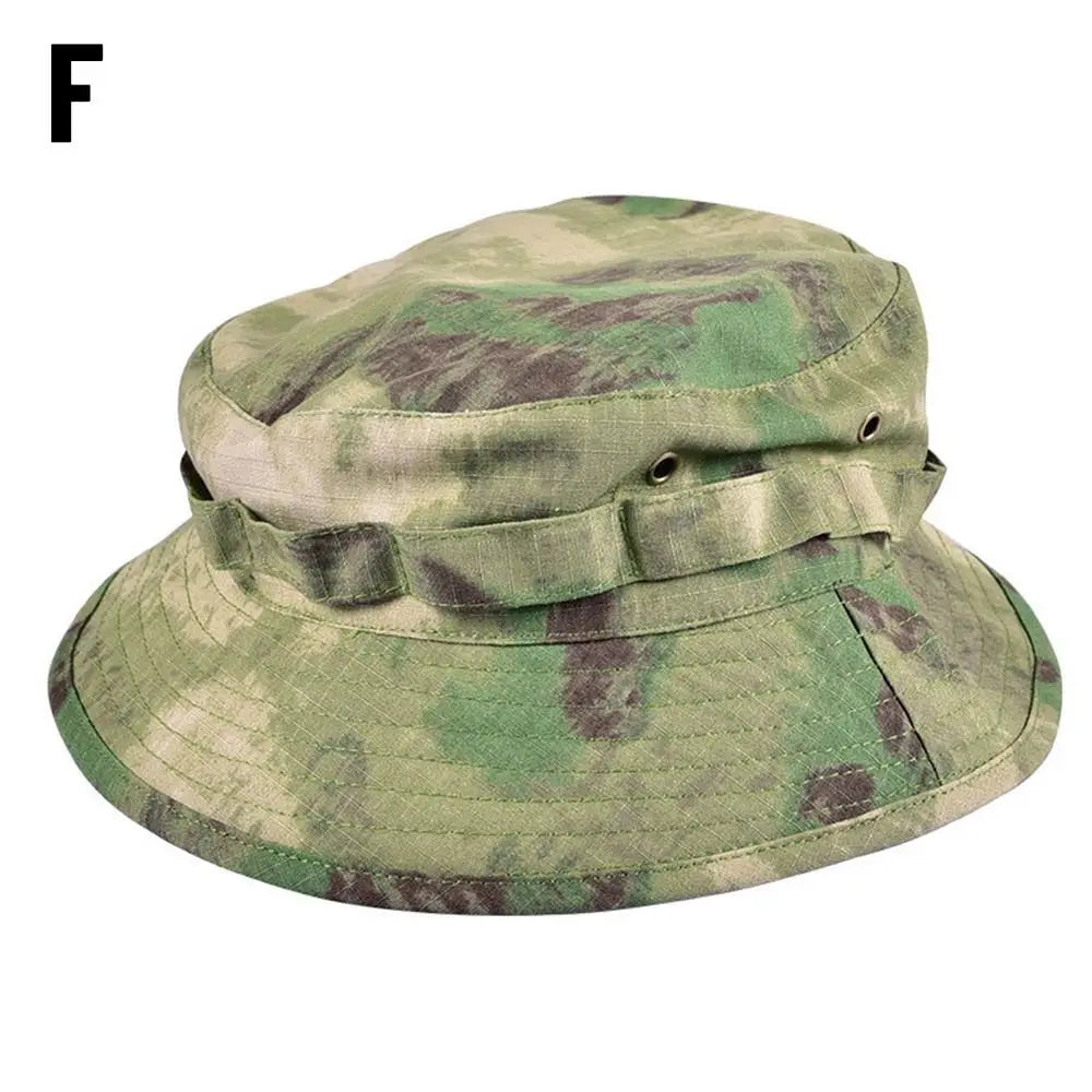 2025 New Style Bucket Hat Boonie Hunting Outdoor Wide Brim Sun Men Cap Tactics Fishing Bucket Hat Cowboy Cap