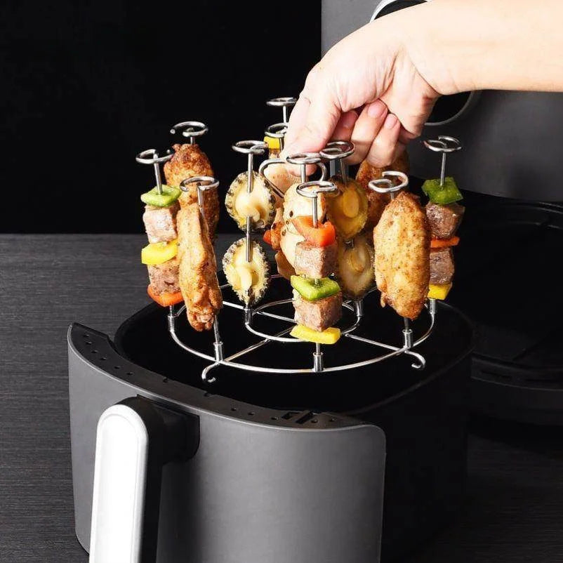 Vertical Air Fryer ill 304 Stainl Steel Kitchen Home Oven Accories Skewer Sti BBQ ill Ra Outdoor Cooking Tools