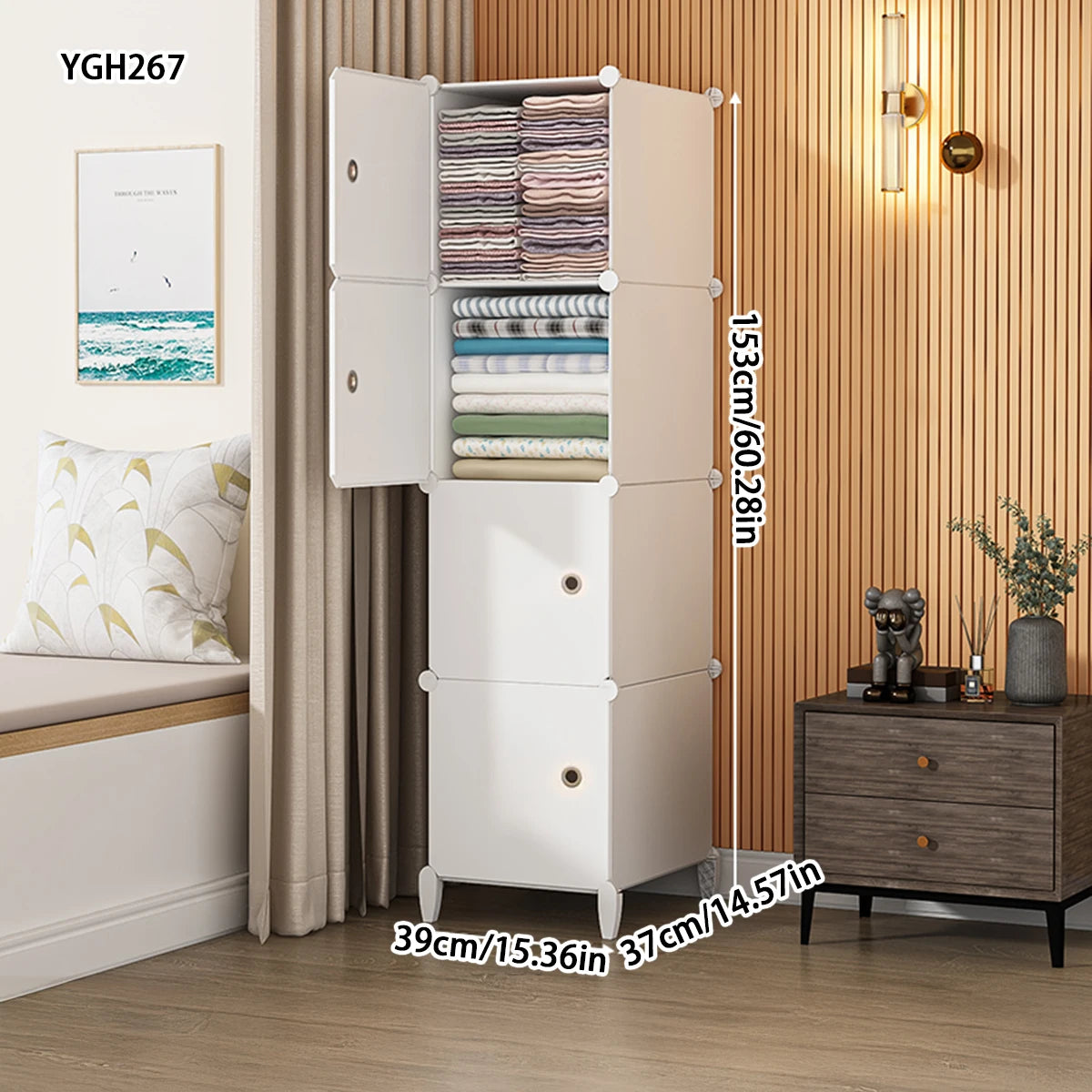 Children's Wardrobe Simple Assembly Storage Cabinet Single Dormitory Economical Rental Room Strong and Durable Baby Wardrobe