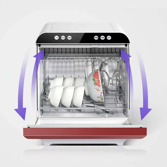1200W Household Dishwasher Washing Machine Fully automatic Dishwashers Desktop Dish Washers Small Disinfecting Dishwasher Mini