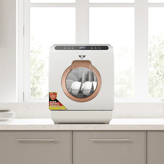 Mini Dishwasher, Portable Countertop Dishwasher, Compact Automatic Dishwasher for Home Kitchen Commercial Use, Q8-Max Model