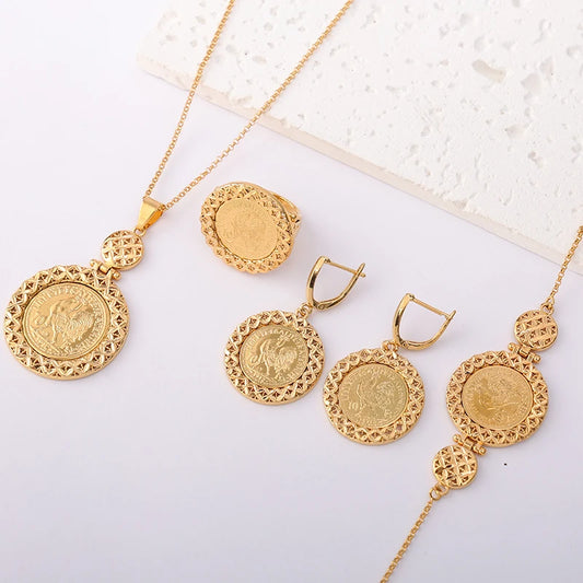 LUIZADA Fashionable and Exquisite Women's Jewelry Set Wedding Jewelry Accessories Gift