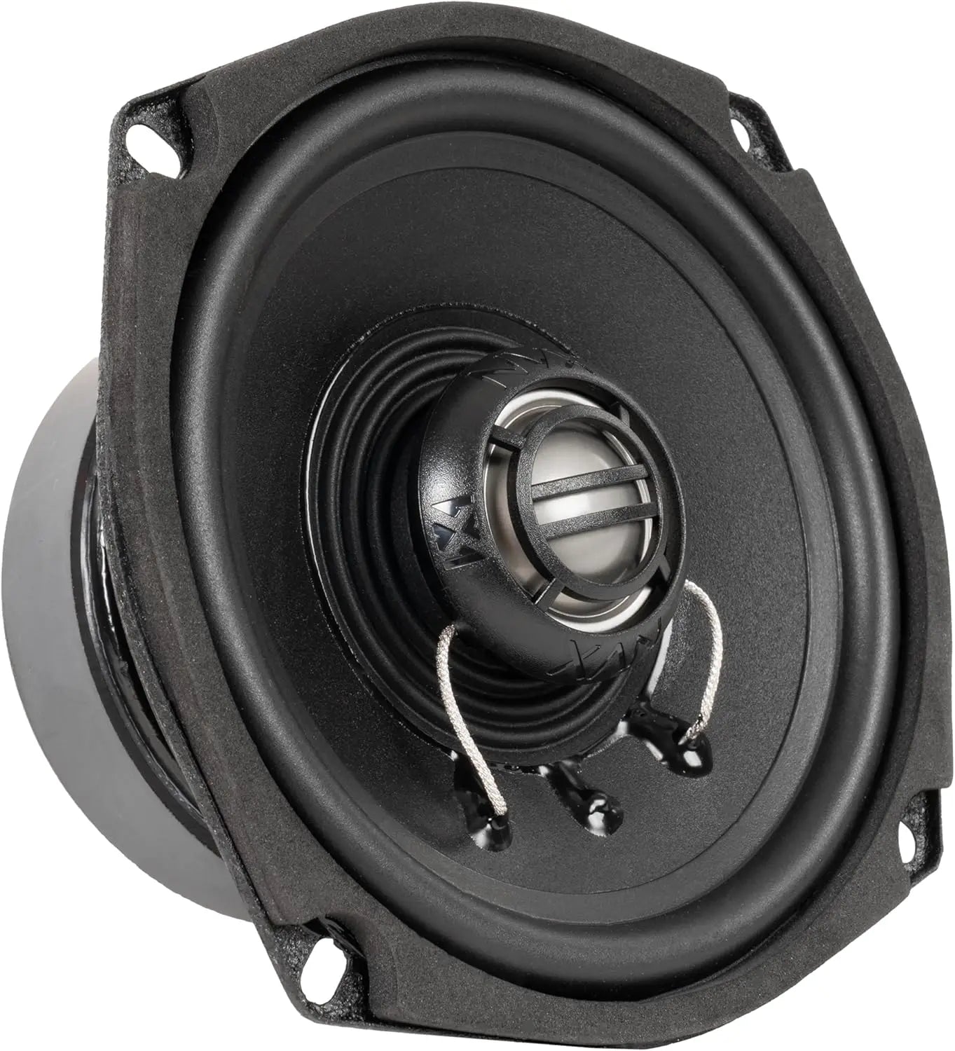 XFHD5F 5.25” 600W Peak Motorcycle Speakers with 1' Titanium Tweeters, Waterproof, Plug-and-Play, Compatible with Harley-Davidson