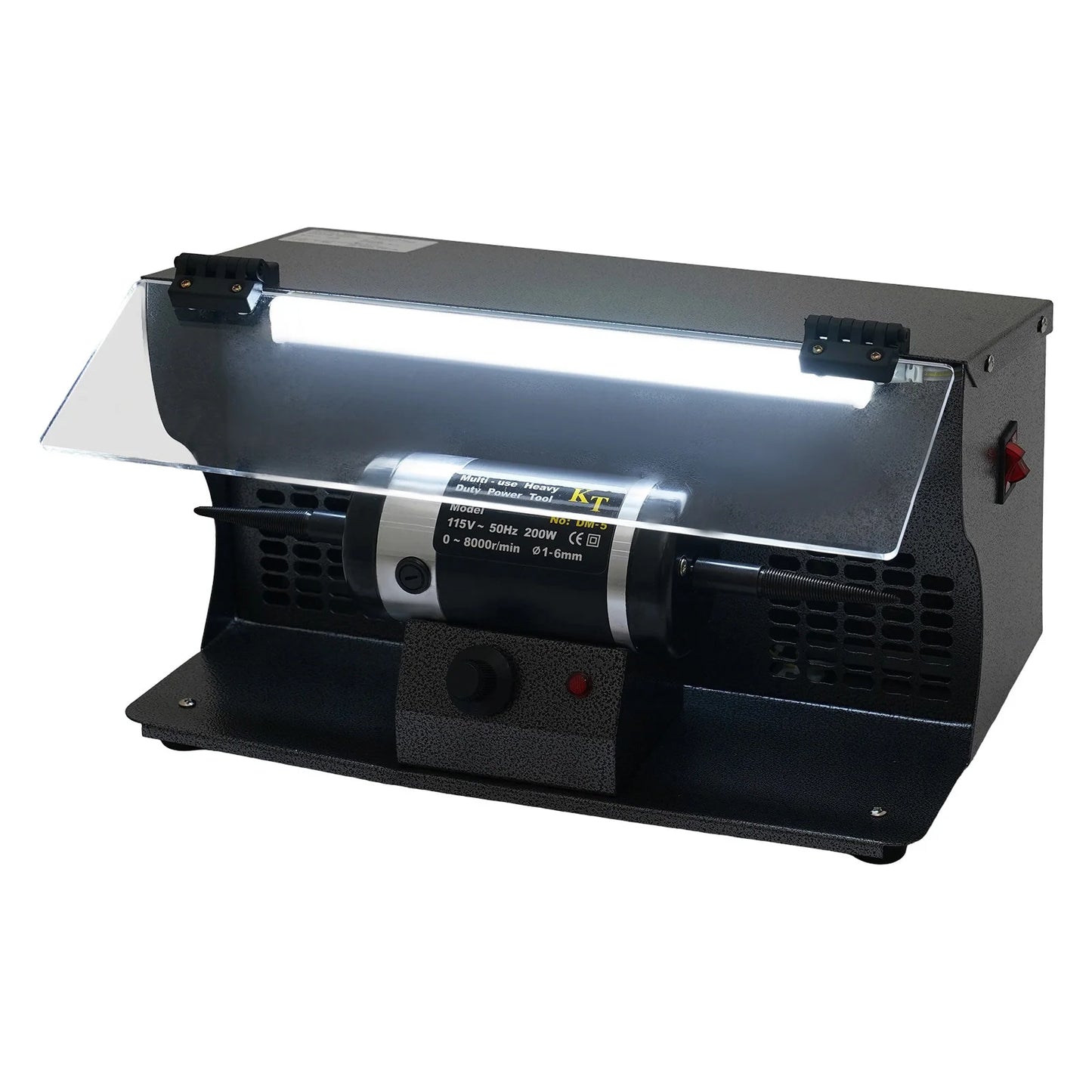 Polishing Machine with Dust Collector Variable Speed 0-8000r/min Pure Copper Motor for Steel Woodwork Hardware Polishing