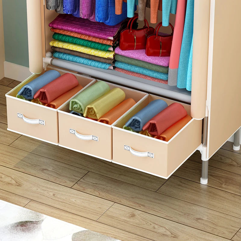 Minimalist Modern Cloth Wardrobe Simple Armoire 19MM Bold Firm Fashion Storage Cabinets Wardrobe Double Person Locker 2025
