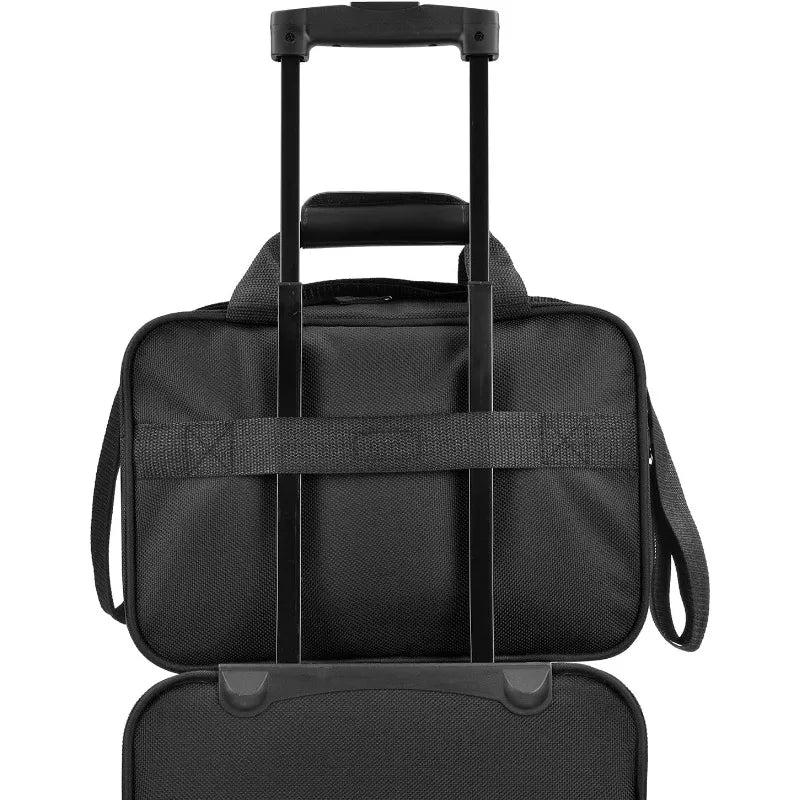 Carry-on Luggage Lightweight Softside Suitcase, Black, Set