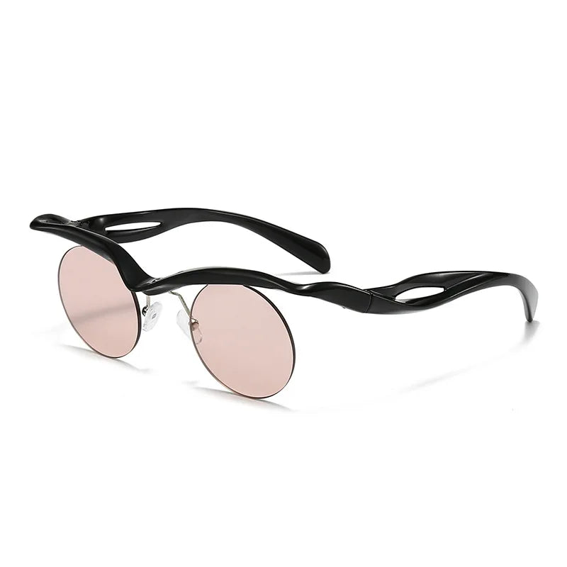 Women Fashion Round Sunglasses Designer Special-shaped Sun Glasses For  Men Round Rimless Outdoor Party Accessory Unisex Eyewear