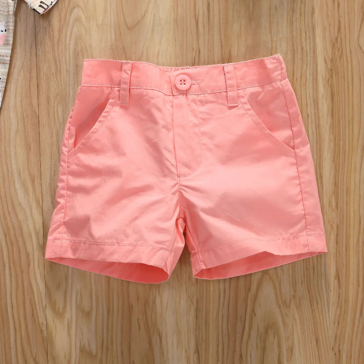 Lioraitiin 0-5years Toddler Boy Summer Clothes Set, Short Sleeve Printed Button Shirt+Solid Color Shorts Outfit