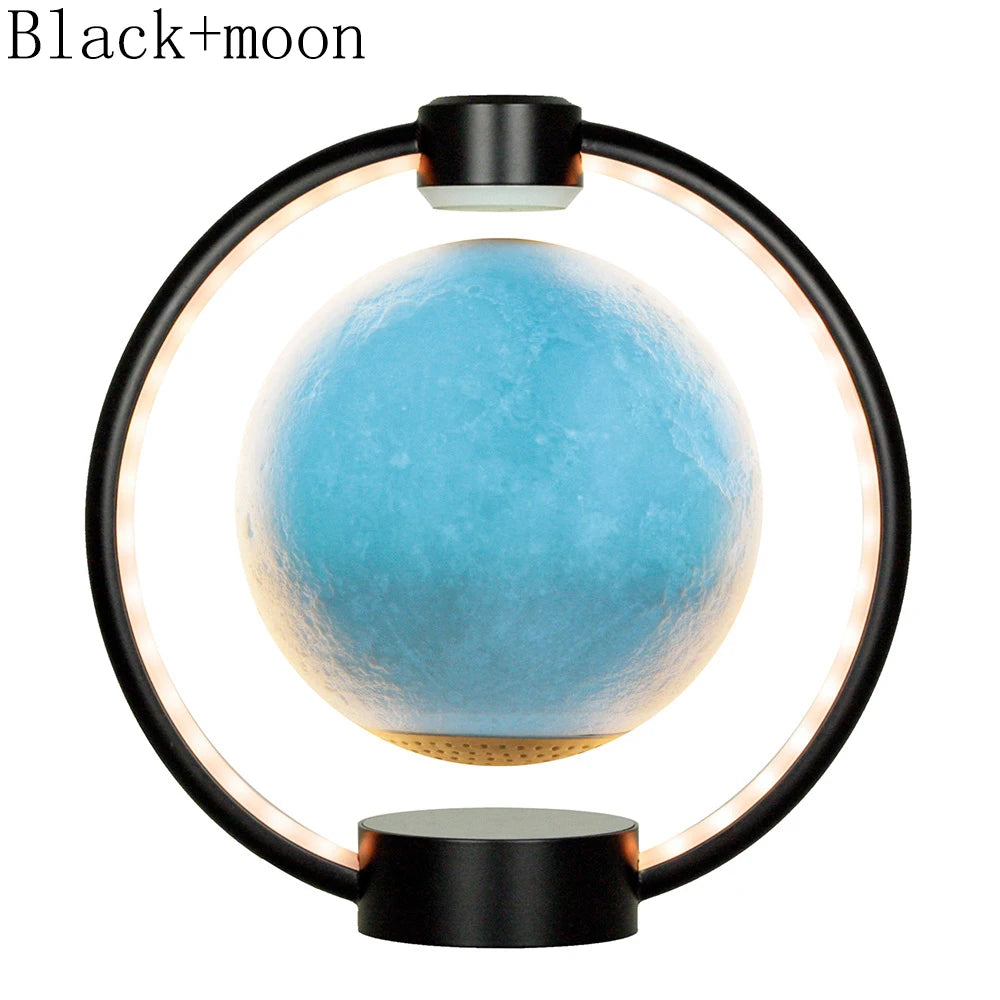 Maglev Moon Light Rotatable with Bluetooth Speaker Remote Control DC Powered Floating Moon Light for Bedside and Music Playing