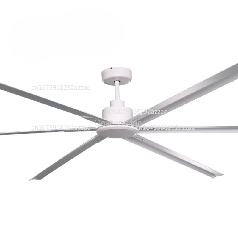Industrial 120 inch big fan ceiling 6 aluminum blades dc motor large ceiling fan