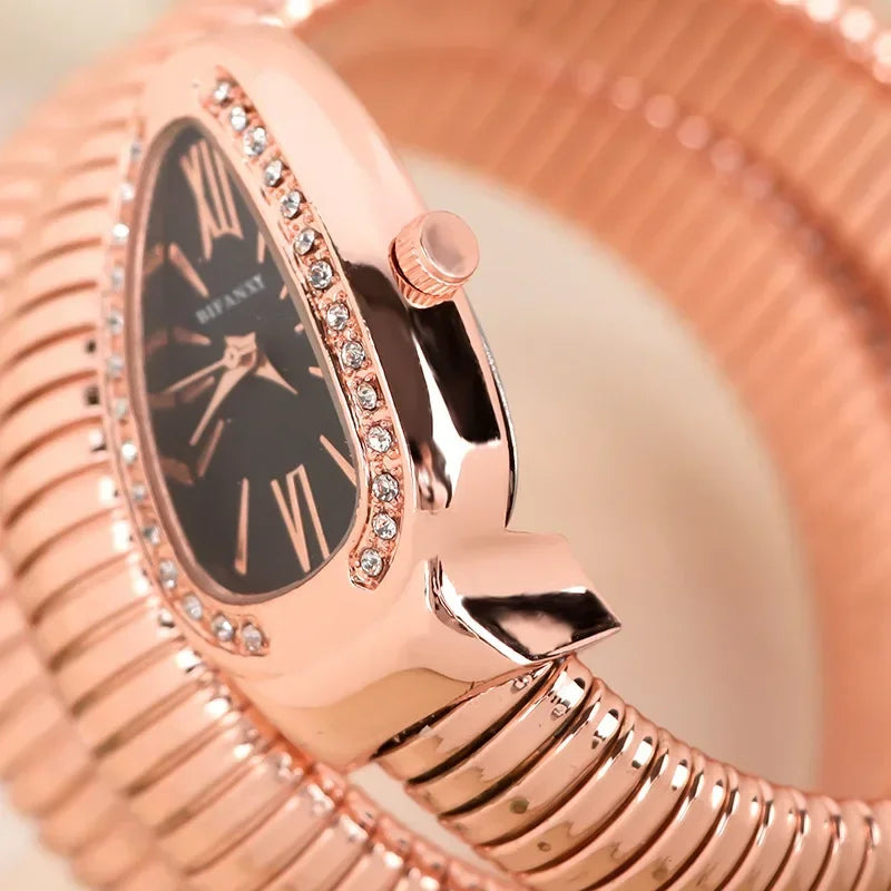 High-quality Luxury Women Quartz Watch Bracelet Stainless Steel Wristwatch Fashion Gold Ladies Watches Clock Relógio Feminino