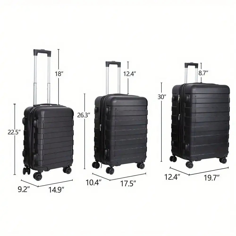 Hardside Carry On Spinner Suitcase Luggage Expandable with Wheels 21"/26"/30"