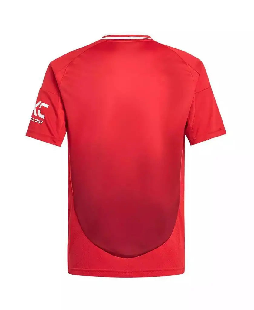 adidas | Big Boys and Girls Red Manchester United 2024/25 Home Replica Jersey