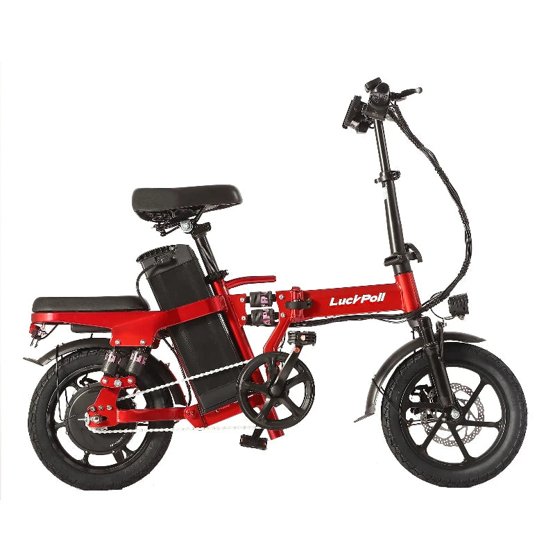 Foldable Ebike for Adults, 2000W/1000W, 40/28MPH, 52V 25Ah, 48V 15Ah, 60-80 Miles Range 14" Commuter Adult Electric Bicycle