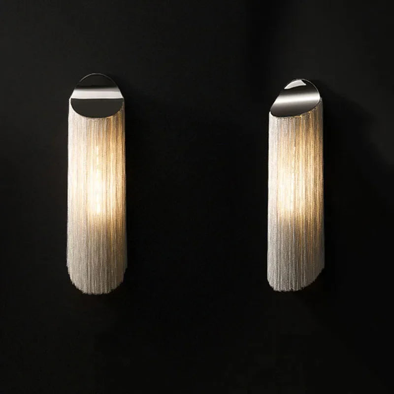 Tassel Wall Lamp for Living Room Modern Simple Background Bedroom Bedside Aisle Indoor Lighting  Home Decor Wall Lights for Home