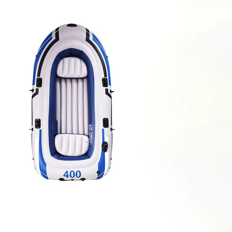 Lightweight PVC Inflatable Kayak Stable Folding Design for Kayak Drifting Fishing Rafting Sports-Rowing Boat Plastic Material
