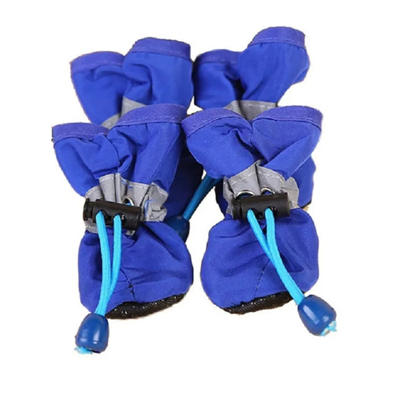 4 PCS set Of Waterproof Pet Dog Shoes, Anti Slip Soft Soled Rain Boots, Kitten Dog Shoes, Puppy Pet Boots, Pet Paw Accessorie