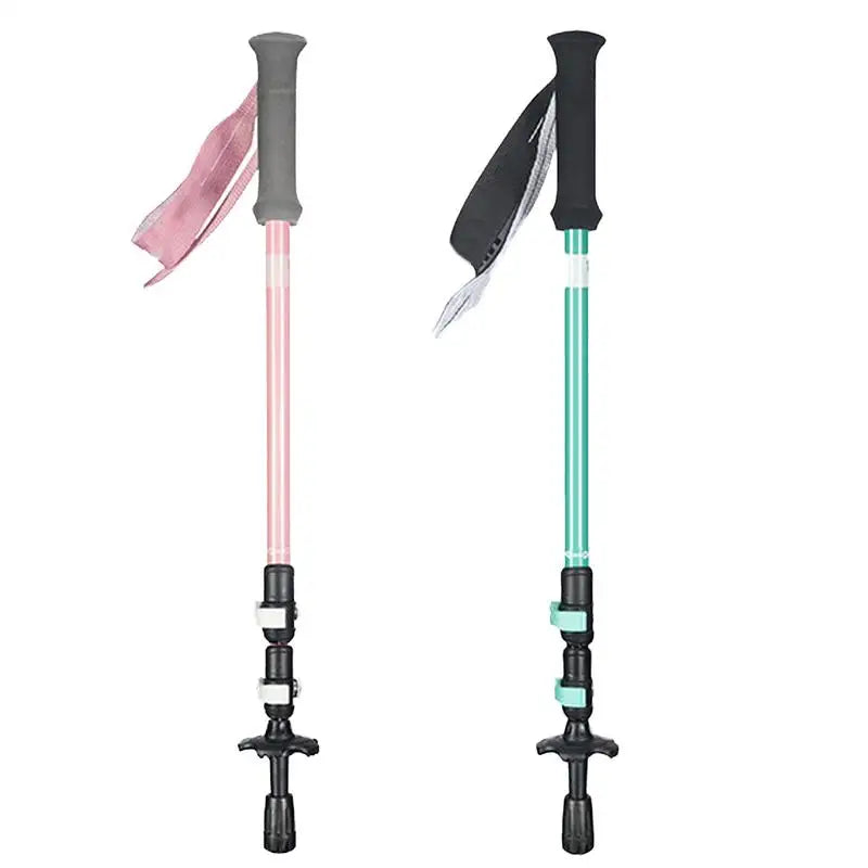 Kids Trekking Poles For Hiking Telescopic Child Trekking Poles EVA Grips Adjustable Aluminum Alloy Hiking Sticks For Boys Girls
