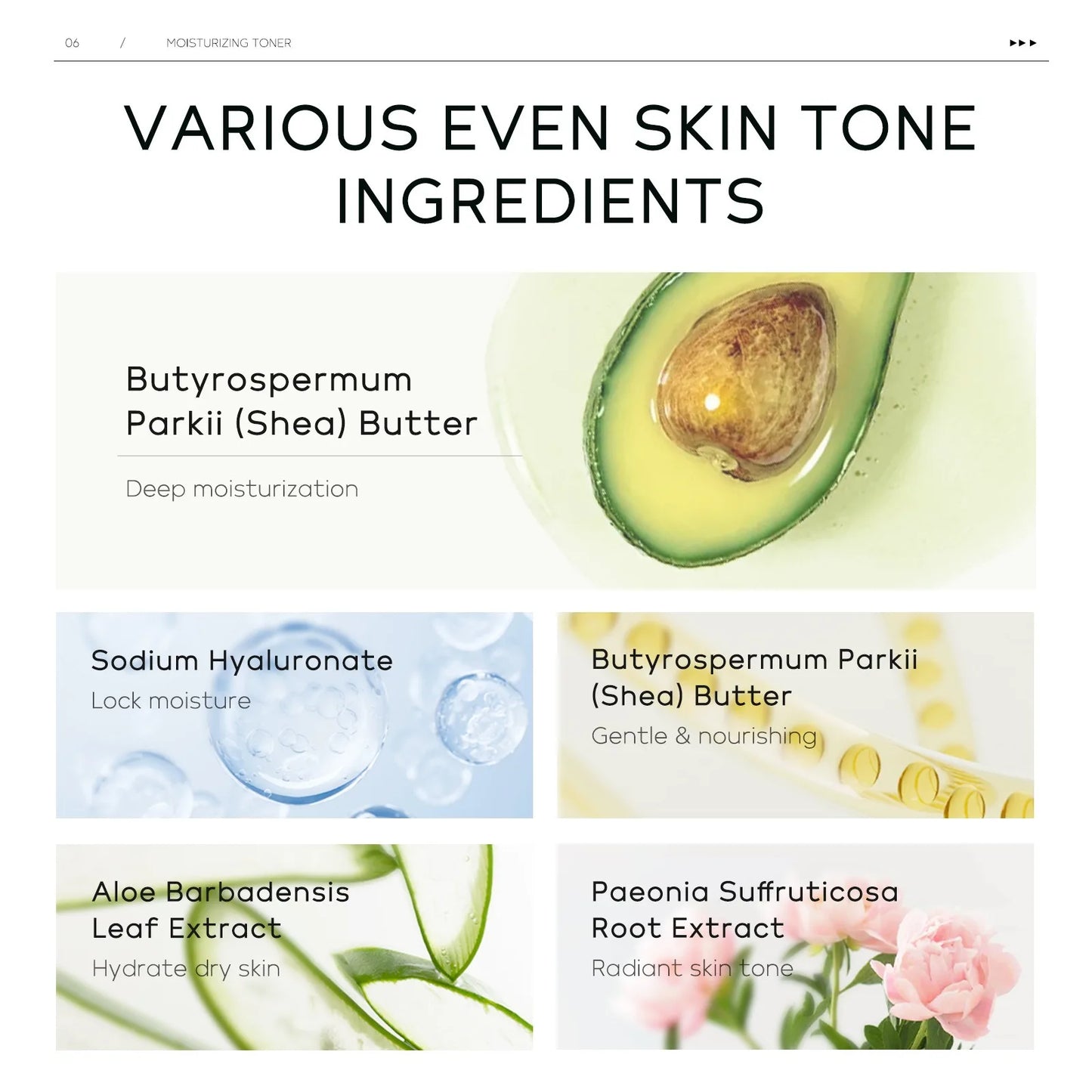 Sodium Hyaluronate Facial Hydration Set Serum Face Cream Cleanser Eye Cream Toner Moisturising Firming Anti-Wrinkle Skin care