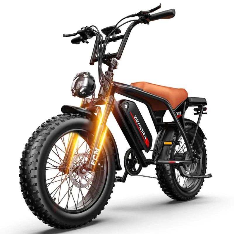 【Brand+】2000w Electric Bike,48v Aluminum Alloy 20inch Ebike, Adjustable Brake Seat,for Snowy Conditions Cycling Electric Bicycle