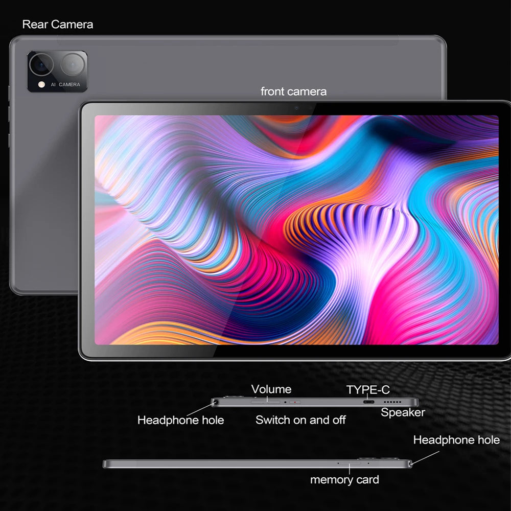 New Google 5G Original Tablet Pc 10.36 Inch 8GB RAM 256GB ROM Android 13 Octa Core Dual Cards Dual Cameras BT Global Version