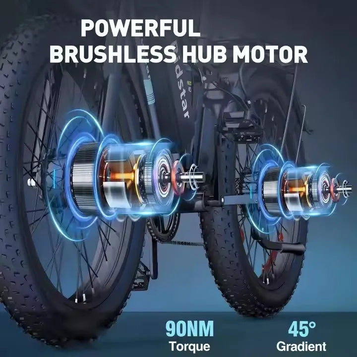 E26Pro 2000w 48V Dual Motor Electric Mountain Dirt Bike Lithium Battery Electric Bike Fat Tire Electric Bicycle E Bikes