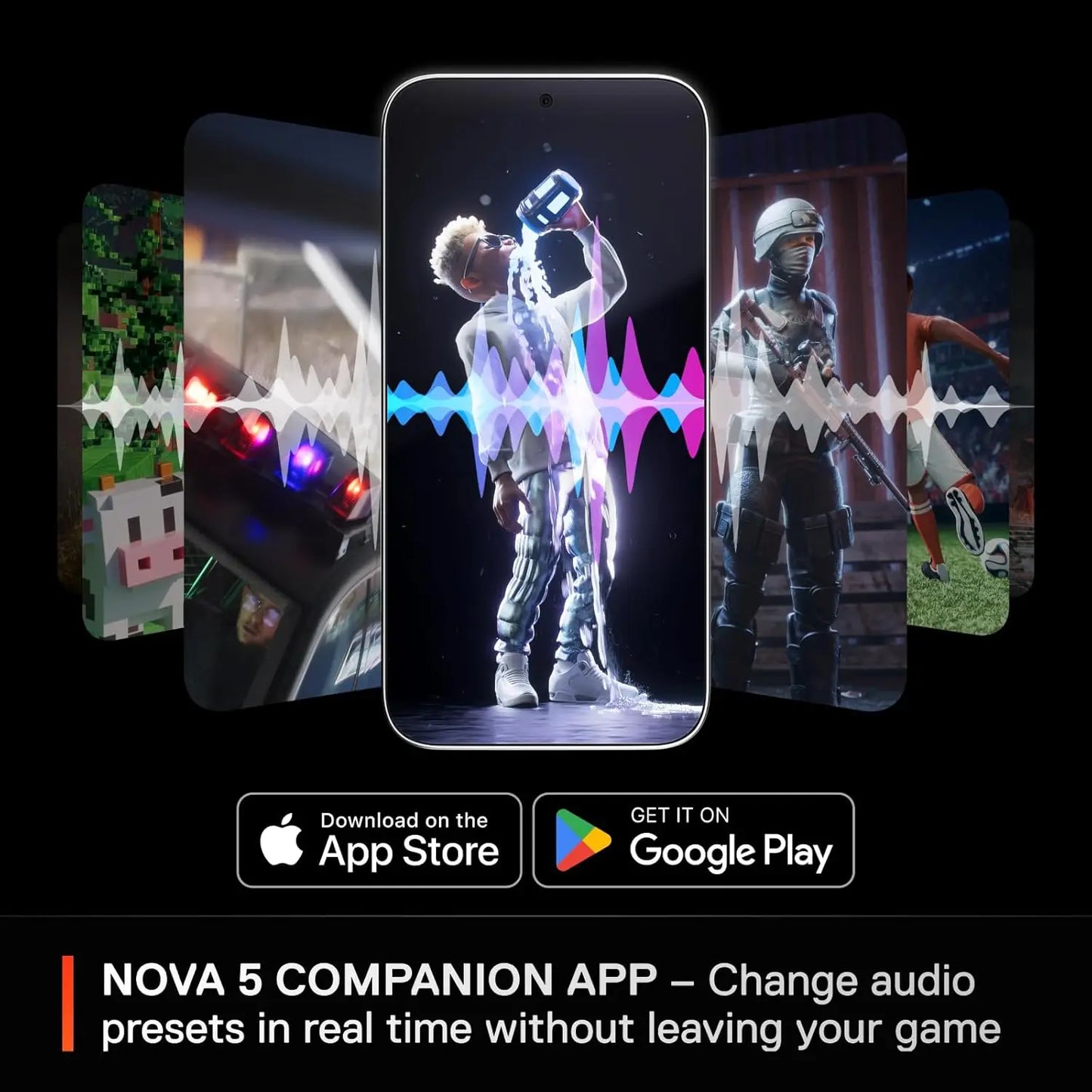 Wireless Multi-System Gaming Headset with 60-Hour Battery, 100+ Audio Presets, and Clear Mic for PC, PS5, Switch