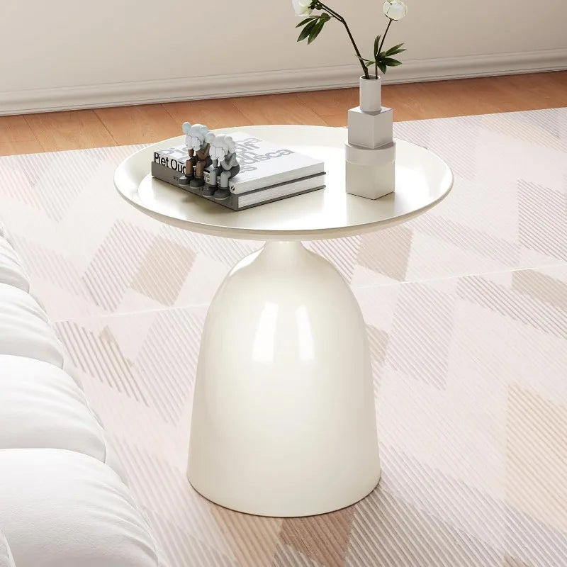 Round Coffee Table and End Table Sets for Living Room,Modern Side Table, Nesting Coffee Table Set of 2