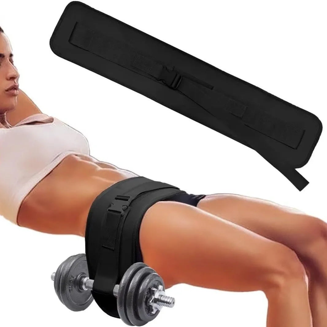 Hip Thrust Belt for Squats Glute Bridges Multi-Functional Yoga Belt Anti-Slip Padding Glute Workout Home Gym Fitness Equipment